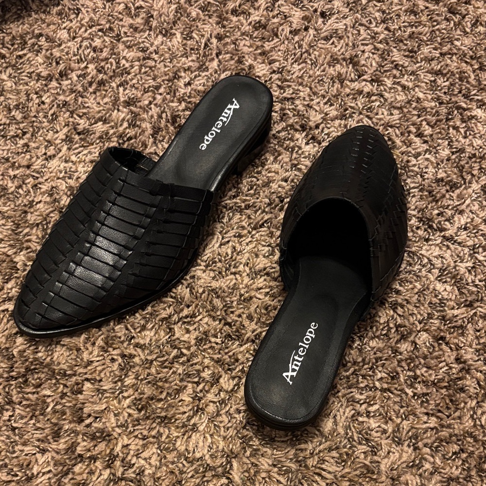 Antelope Women's Black Slip-On Shoes
